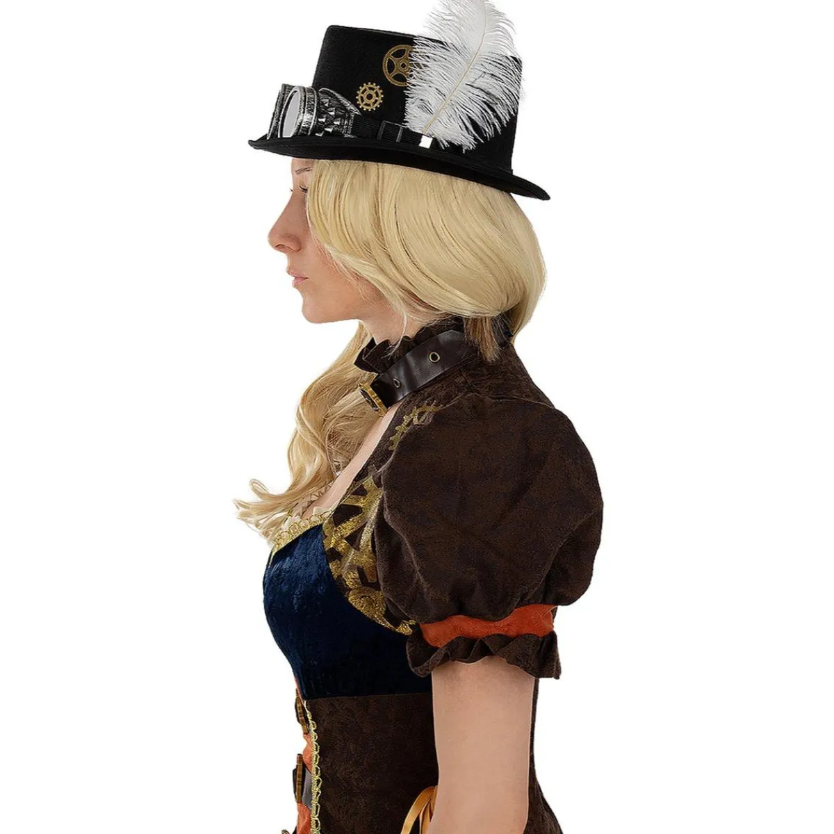 Funidelia Halloween|Disfraces*Sombrero de Steampunk con gafas