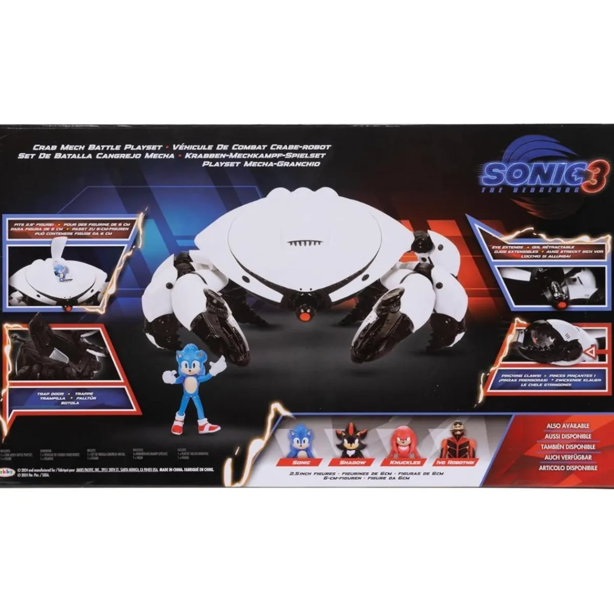 SEGA Figuras De Acción*Sonic - Figura Mega Cangrejo Mecánico Deluxe