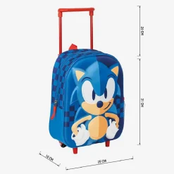 VALUVIC Material Escolar*Sonic - Mochila infantil trolley 3D