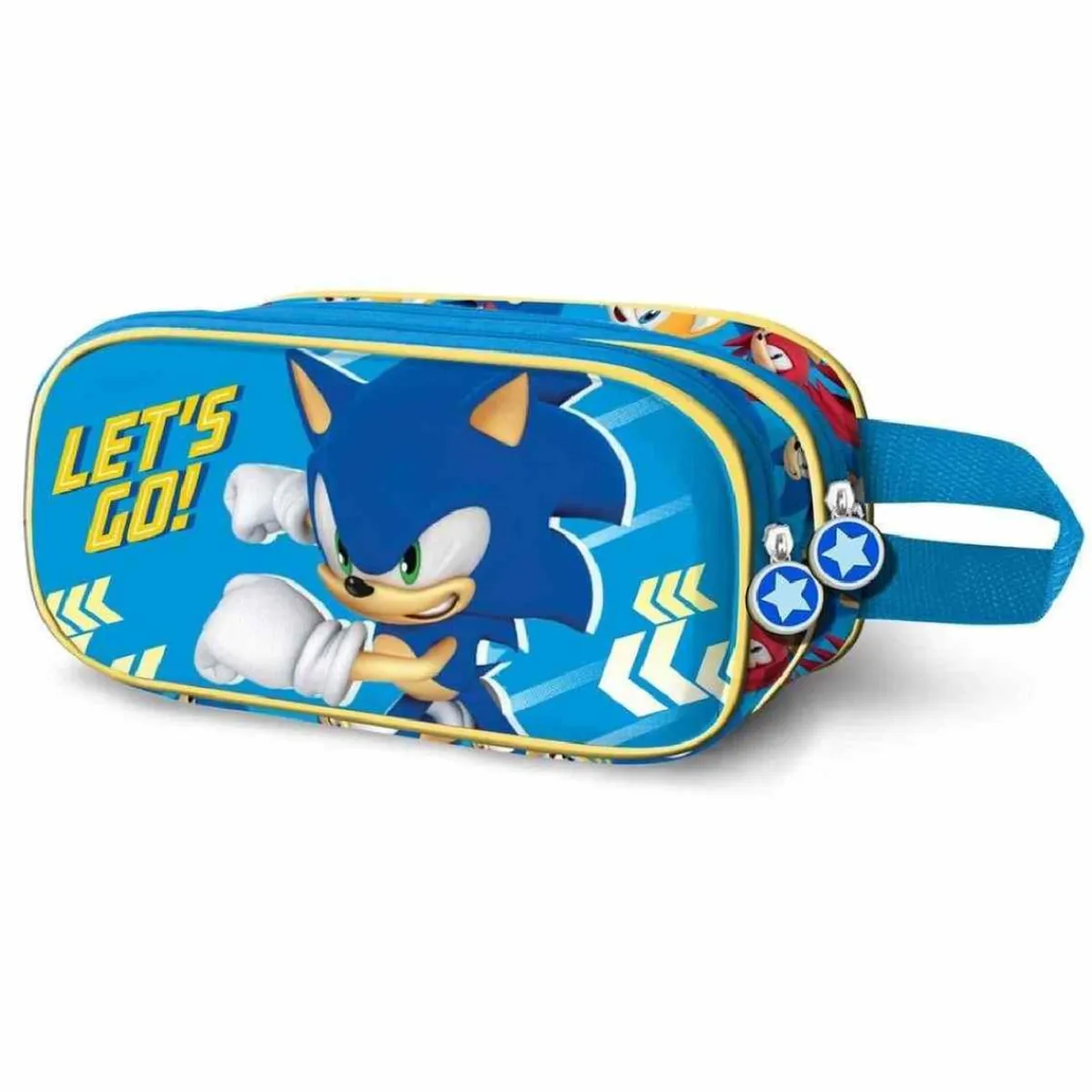 KARACTER MANIA Material Escolar*Sonic - Portatodo doble 3D - Let's Go