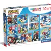 CLEMENTONI Juegos Y Puzzles*Sonic - Puzzles 10 en 1 Supercolor