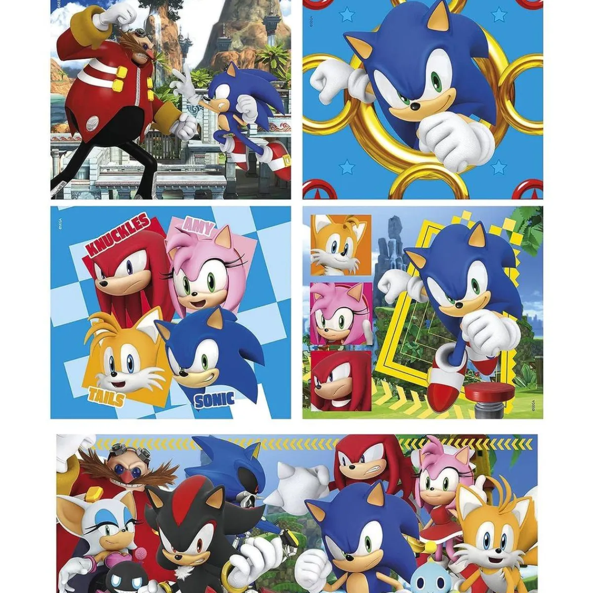 CLEMENTONI Juegos Y Puzzles*Sonic - Puzzles 10 en 1 Supercolor