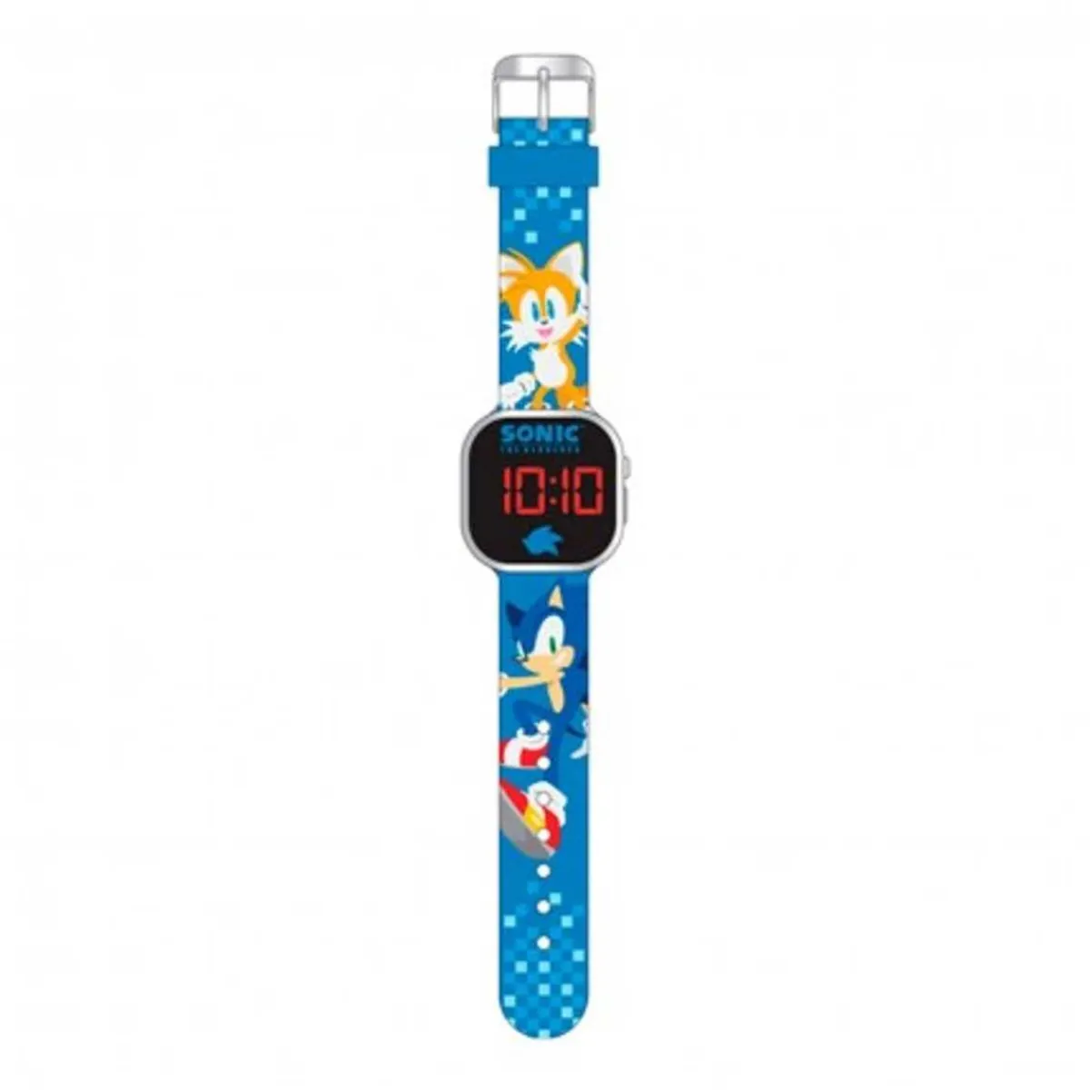 KIDS EUROSWAN S.L. Coleccionables Y Mini Mundos*Sonic - Reloj LED Sega de Sonic the Hedgehog ㅤ