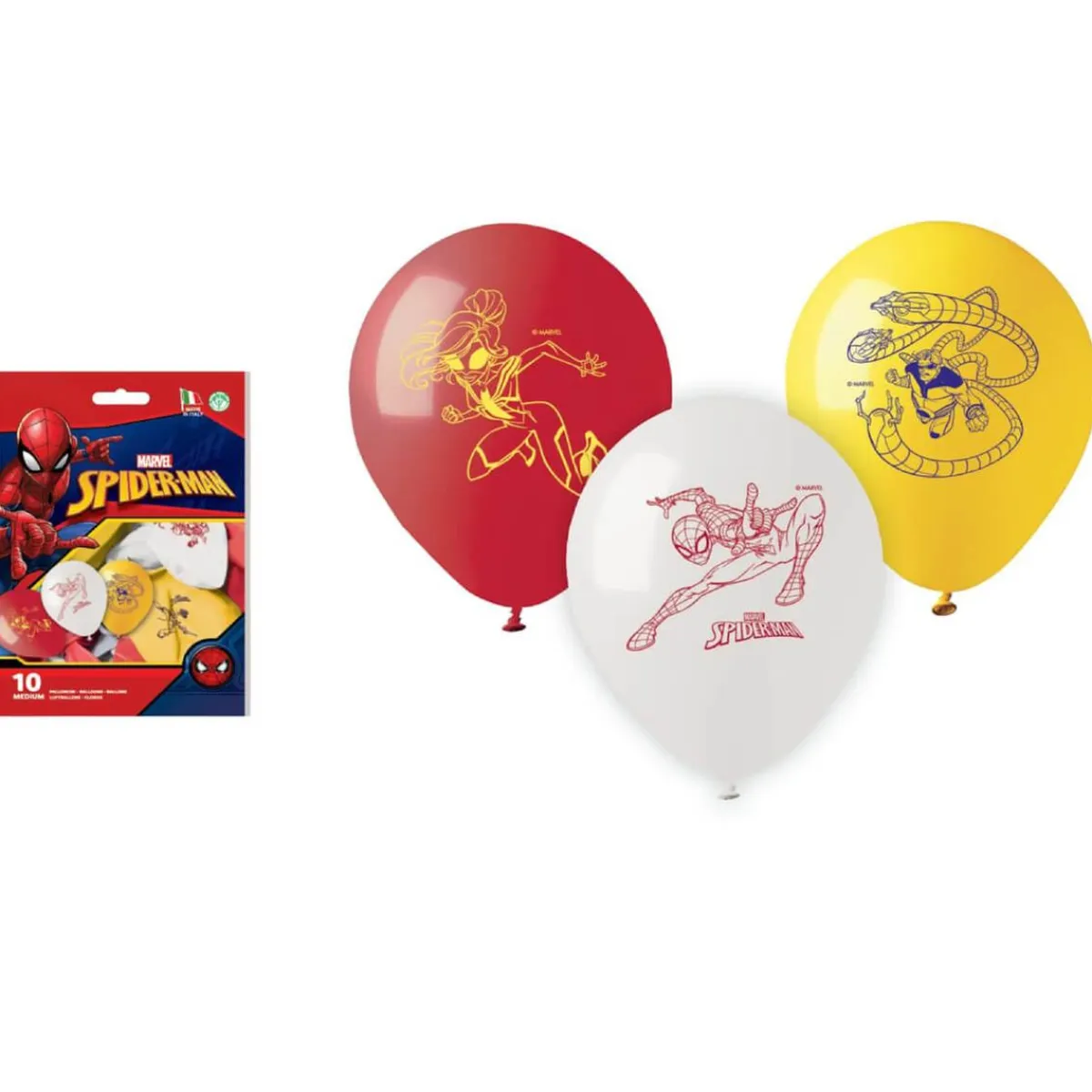 SPIDERMAN Artículos De Fiesta Y Regalos*Spider-Man - 10 globos Marvel