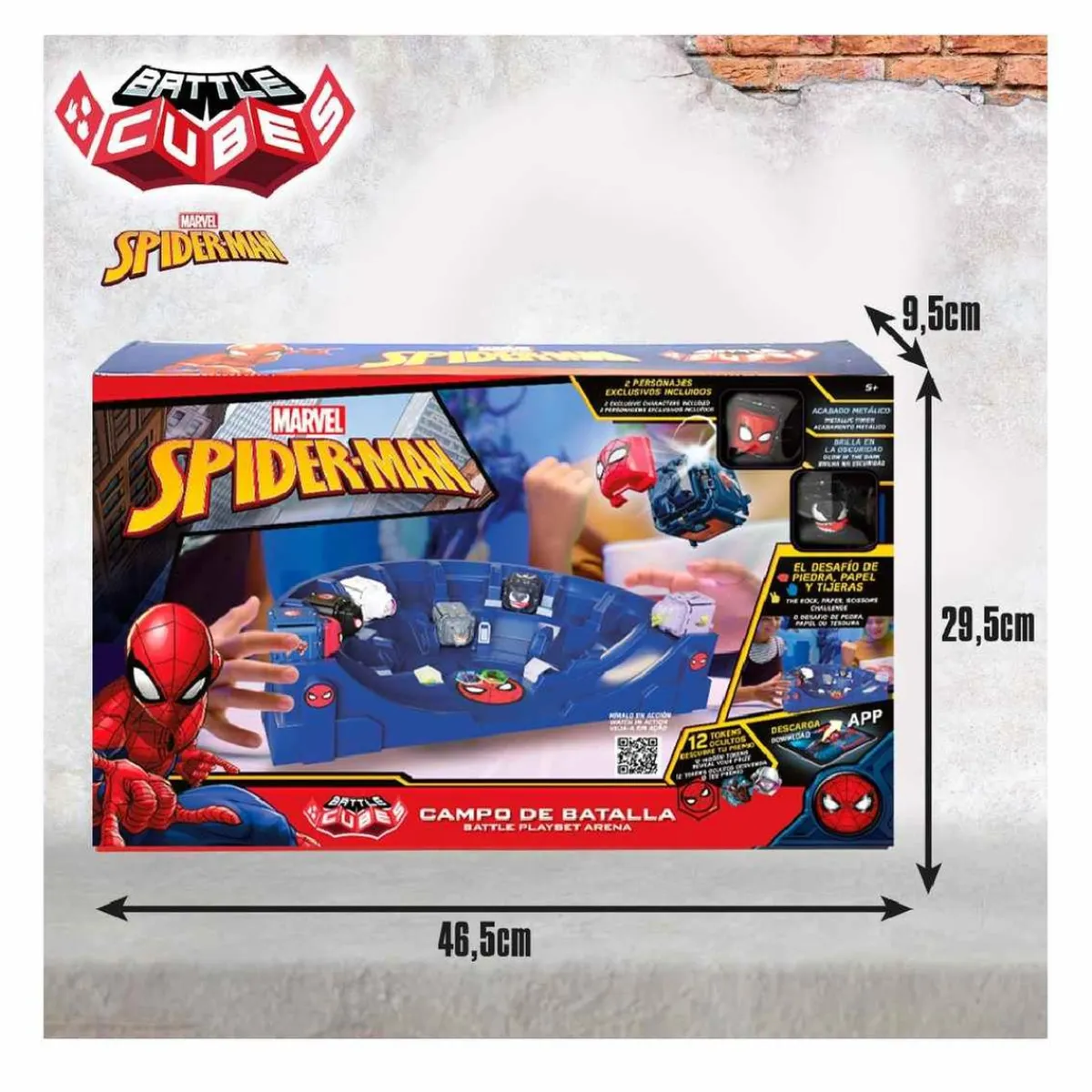 COLOR BABY Figuras De Acción*Spider-man - Battle cubes - Estadio de batallas con cubos de Spider-Man