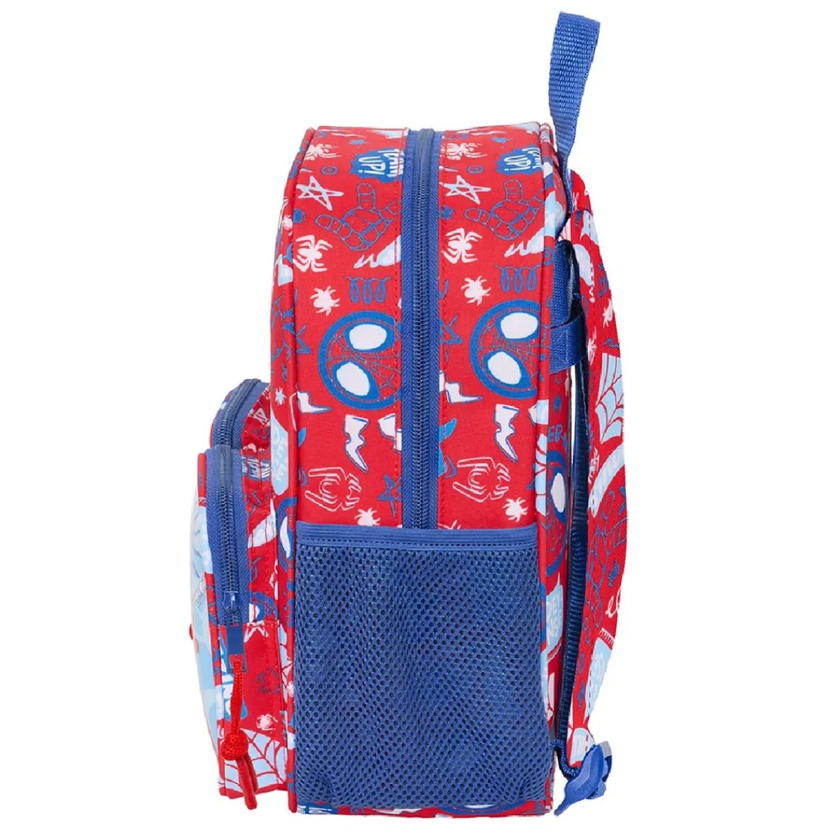 SAFTA Material Escolar*Spidey - Mochila con bolsillos adaptable a carro - Colección Rescue