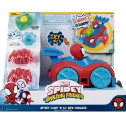 TOY PARTNER Coleccionables Y Mini Mundos*Spidey y su Superequipo - Vehículo Light N Go Web Crawler
