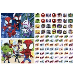 EDUCA BORRAS Friki Zone|Juegos Y Puzzles*Spidey y su Superequipo - Superpack 4 en 1