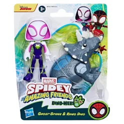 HASBRO IBERIA Coleccionables Y Mini Mundos*Spidey y su Superequipo - Pack 2 figuras Dino-Webs (Varios modelos)