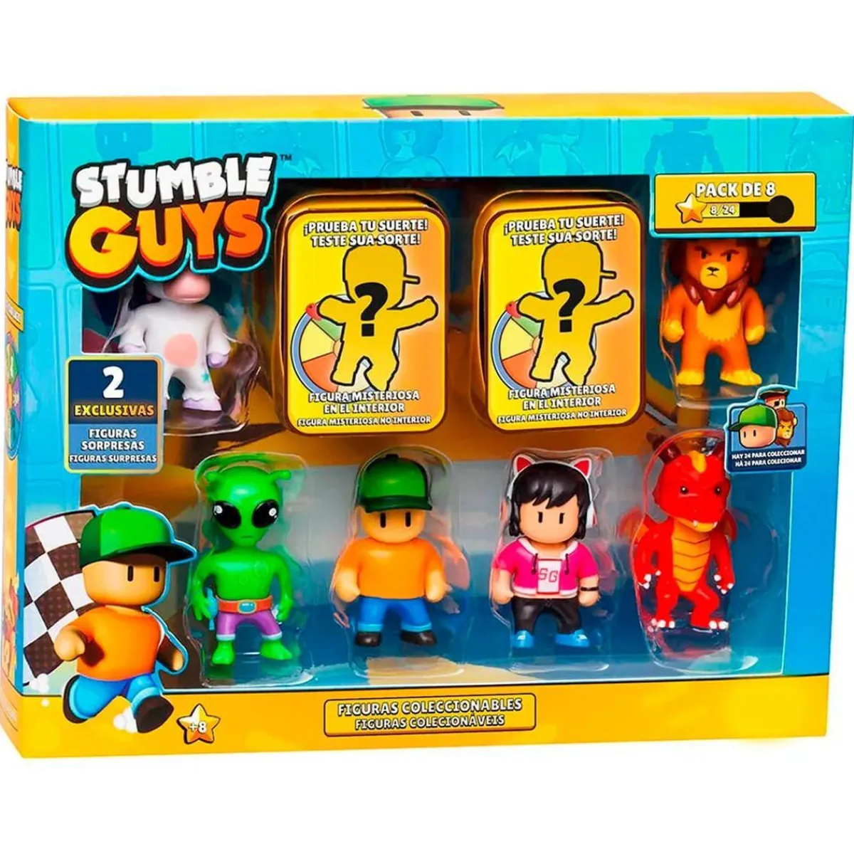 BIZAK Figuras De Acción*Stumble Guys - Pack 8 figuras (varios modelos)