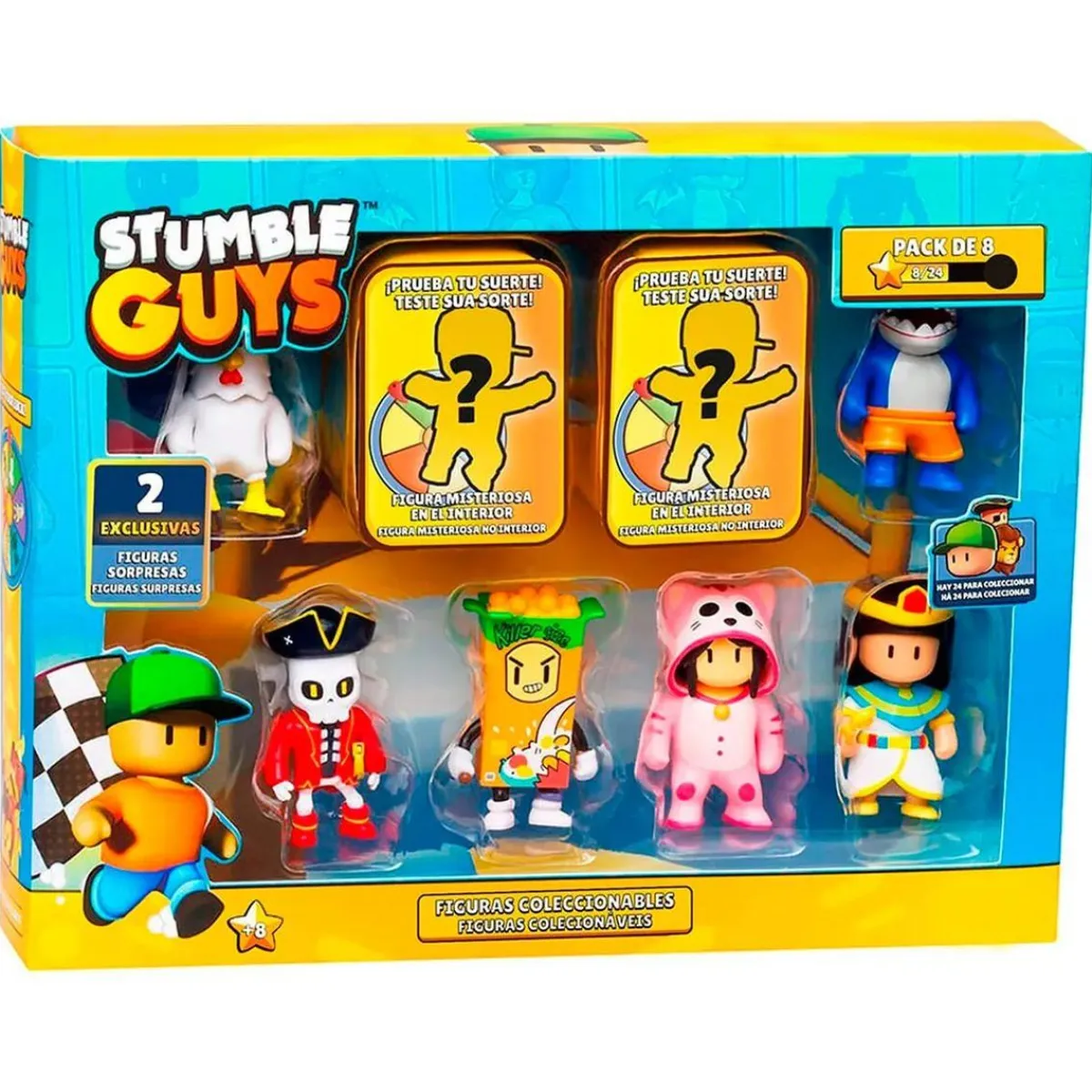 BIZAK Figuras De Acción*Stumble Guys - Pack 8 figuras (varios modelos)