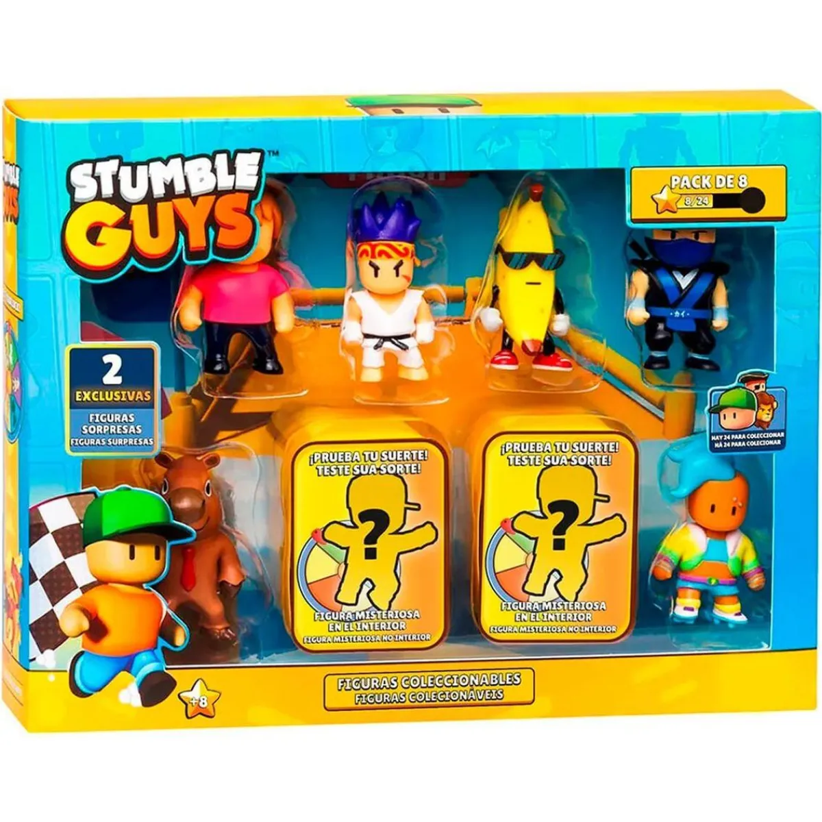 BIZAK Figuras De Acción*Stumble Guys - Pack 8 figuras (varios modelos)