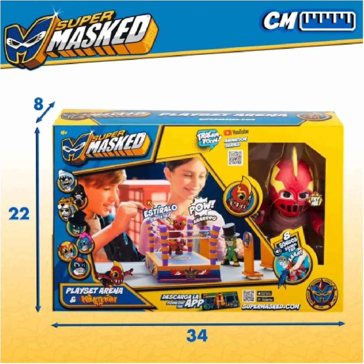 COLOR BABY Figuras De Acción*Super Masked - Ring de entrenamiento con figura