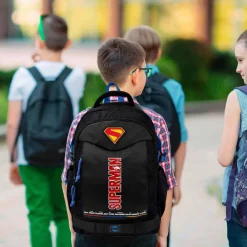 C Y P BRANDS Material Escolar*Superman - Mochila 43 cm adaptable a carro