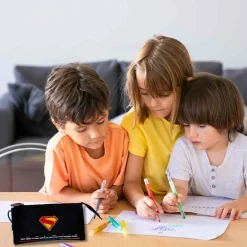 C Y P BRANDS Material Escolar*Superman - Portatodo triple