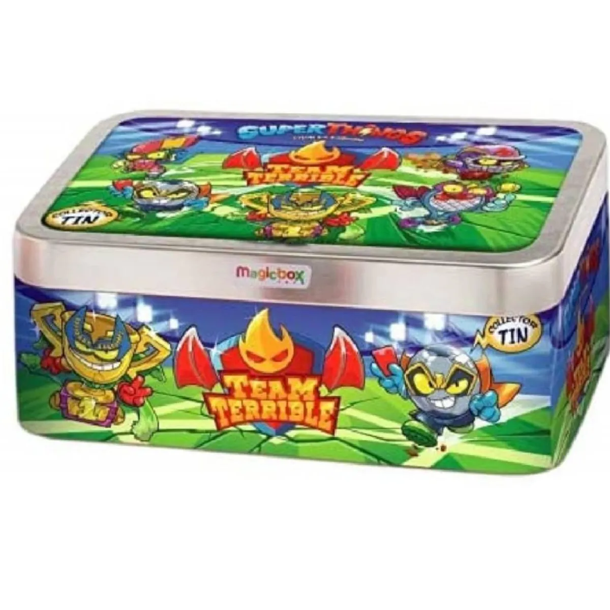 MARTOMAGIC SL-MAGIC BOX INT Figuras De Acción*SuperThings - Lata Team Terribel