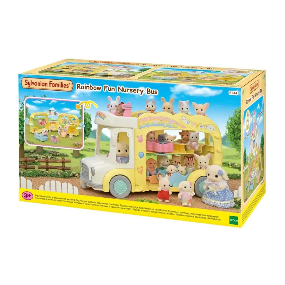 EPOCH PARA IMAGINAR S.L. Coleccionables Y Mini Mundos*Sylvanian Families - El Autobús Y Su Parque Infantil ㅤ