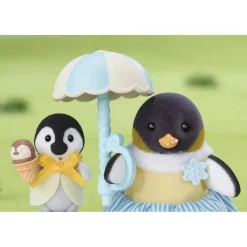 EPOCH PARA IMAGINAR S.L. Coleccionables Y Mini Mundos*Sylvanian Families - Familia Pingüino: casa de muñecas y paseo familiar