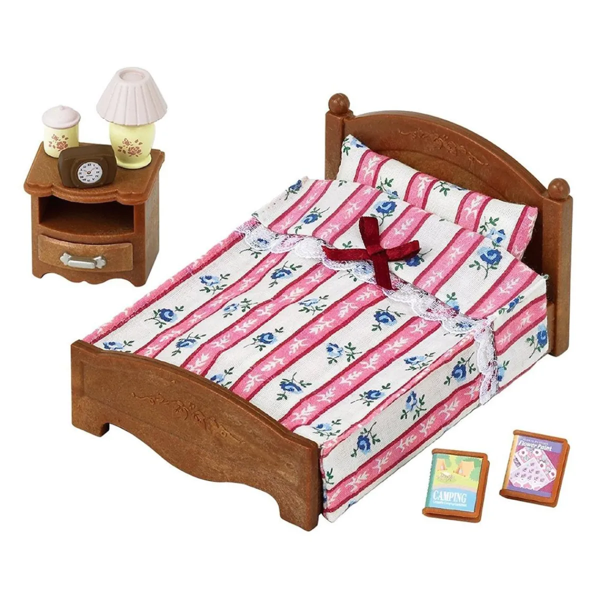 EPOCH PARA IMAGINAR S.L. Coleccionables Y Mini Mundos*Sylvanian Families - Set de accesorio cama semi-doble para muñecas Sylvanian Families ㅤ
