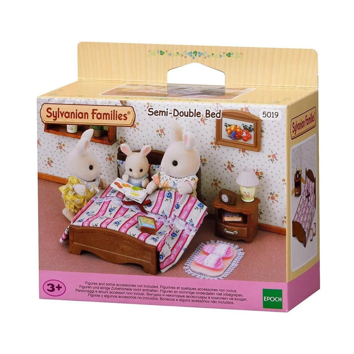 EPOCH PARA IMAGINAR S.L. Coleccionables Y Mini Mundos*Sylvanian Families - Set de accesorio cama semi-doble para muñecas Sylvanian Families ㅤ