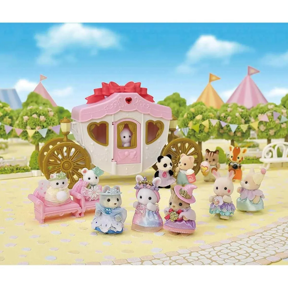 EPOCH PARA IMAGINAR S.L. Coleccionables Y Mini Mundos*Sylvanian Families - Set de Princesa Real y Figuritas - Casa de muñecas y juguetes