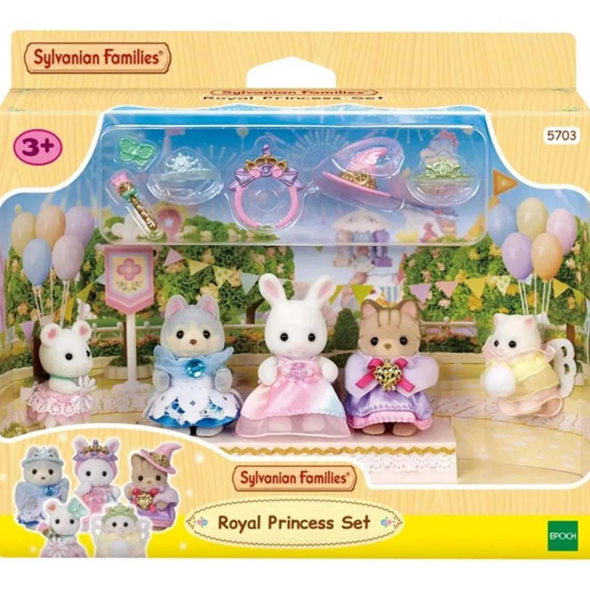 EPOCH PARA IMAGINAR S.L. Coleccionables Y Mini Mundos*Sylvanian Families - Set de Princesa Real y Figuritas - Casa de muñecas y juguetes
