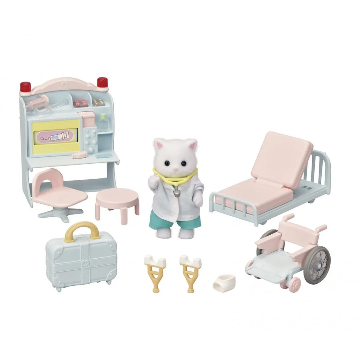 EPOCH PARA IMAGINAR S.L. Coleccionables Y Mini Mundos*Sylvanian Families - Set Doctora de la Aldea - Casa de muñecas y juguetes ㅤ