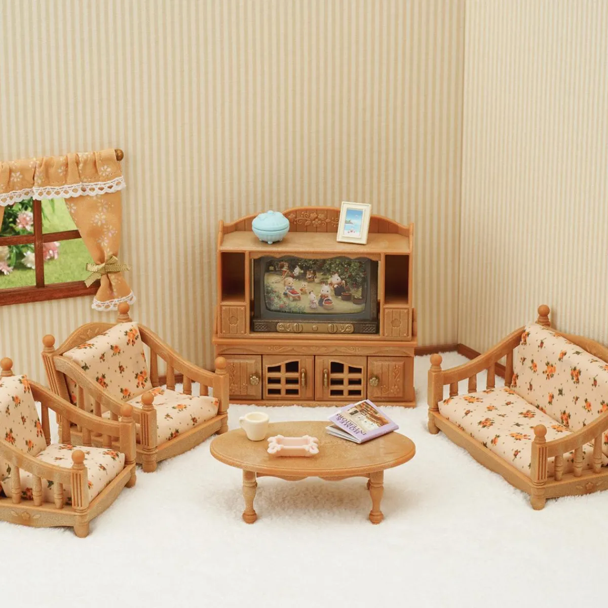 EPOCH PARA IMAGINAR S.L. Coleccionables Y Mini Mundos*Sylvanian Families - Set Salón Acogedor