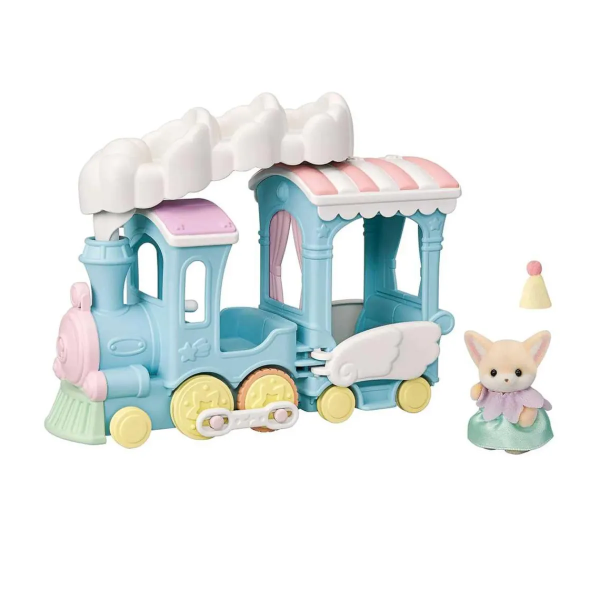 EPOCH PARA IMAGINAR S.L. Coleccionables Y Mini Mundos*Sylvanian Families - Tren Arcoíris de Nubes para Casa de Muñecas y Playset
