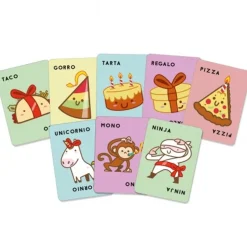 LUDILO Juegos Y Puzzles|Friki Zone*Taco, Gorro, Tarta, Regalo, Pizza - Juego de mesa