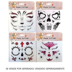 TOYS "R" US Disfraces|Halloween*Tattoo facial de Halloween (varios modelos)