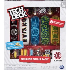 CONCENTRA Vehículos Y Circuitos*Tech Deck - Bonus Pack 6 Skates (varios modelos)
