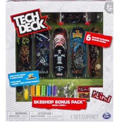 CONCENTRA Vehículos Y Circuitos*Tech Deck - Bonus Pack 6 Skates (varios modelos)
