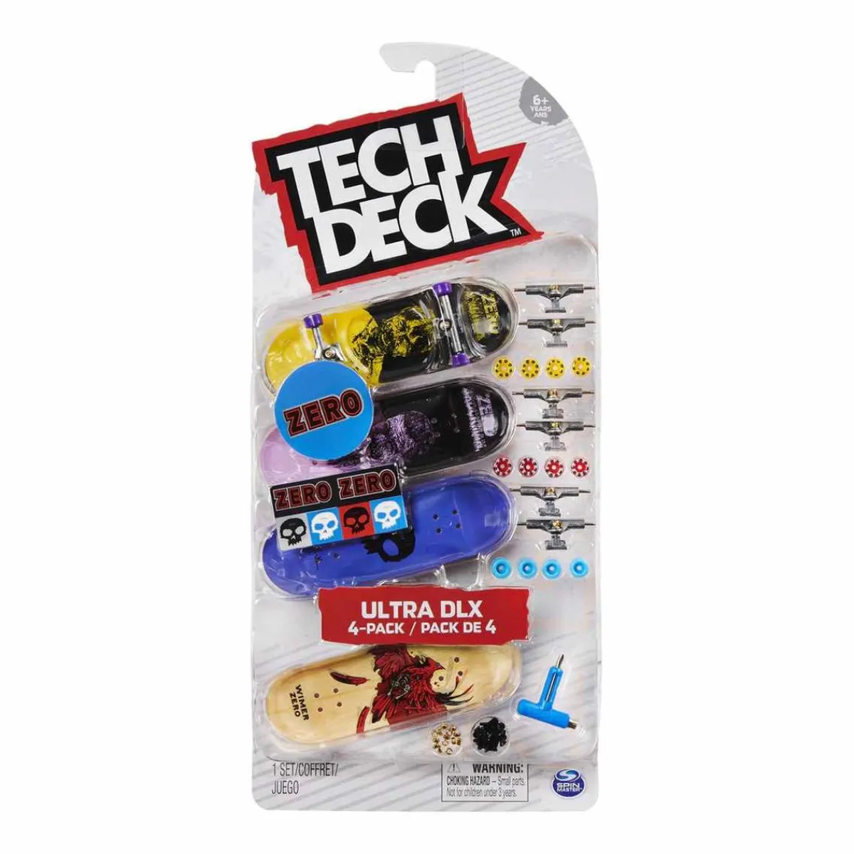 CONCENTRA Vehículos Y Circuitos*Tech Deck - Pack 4 mini skates (varios modelos)