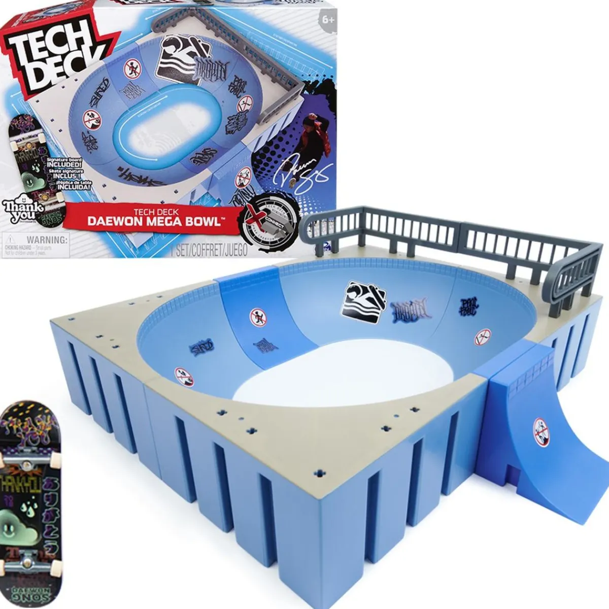 TECH DECK Vehículos Y Circuitos*Daewon Mega Bowl ㅤ