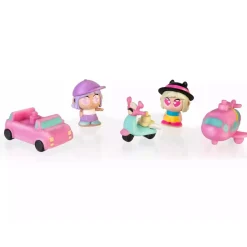 FAMOSA Muñecas*Tiny Trotties - Pack 2 figuras y 3 vehículos
