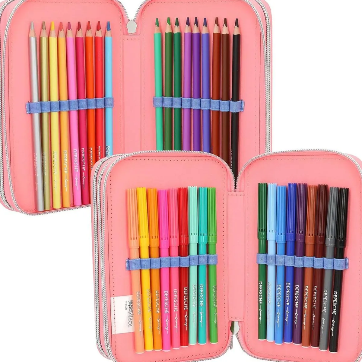 DEPESCHE Estilo De Vida*Top Model - Estuche triple con lentejuelas