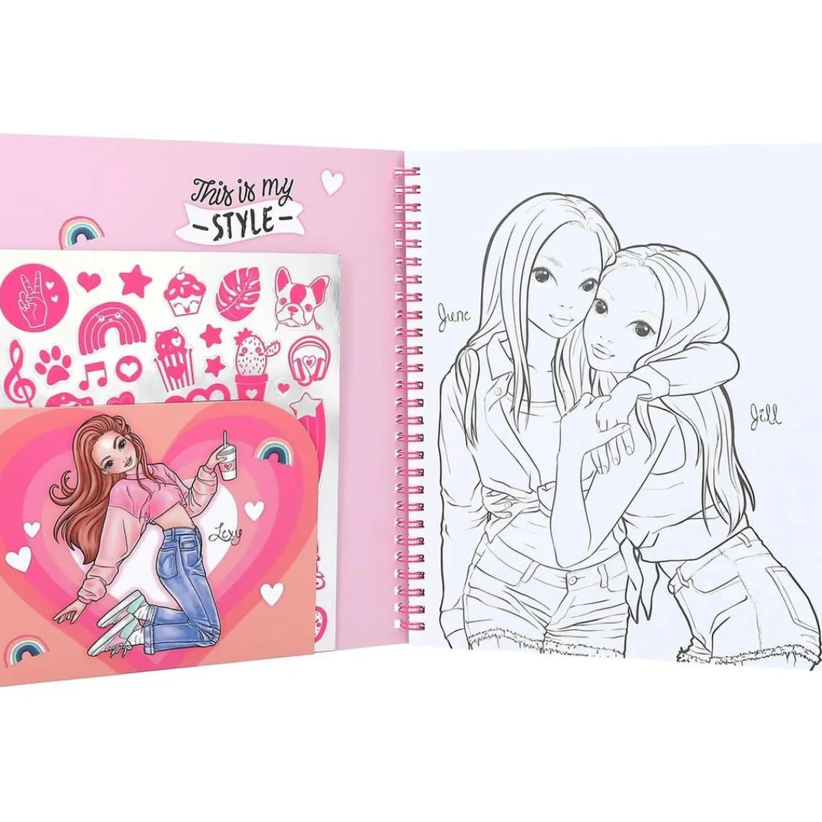 DEPESCHE Estilo De Vida*Top Model - Libro para colorear con lentejuelas reversibles