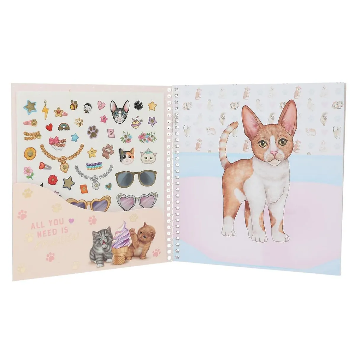 DEPESCHE Estilo De Vida*Top Model - Libro pegatinas Dress me up Kitty