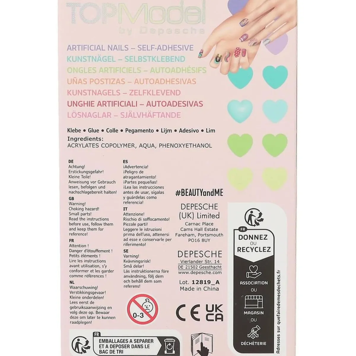 DEPESCHE Estilo De Vida*Top Model - Uñas postizas Neón