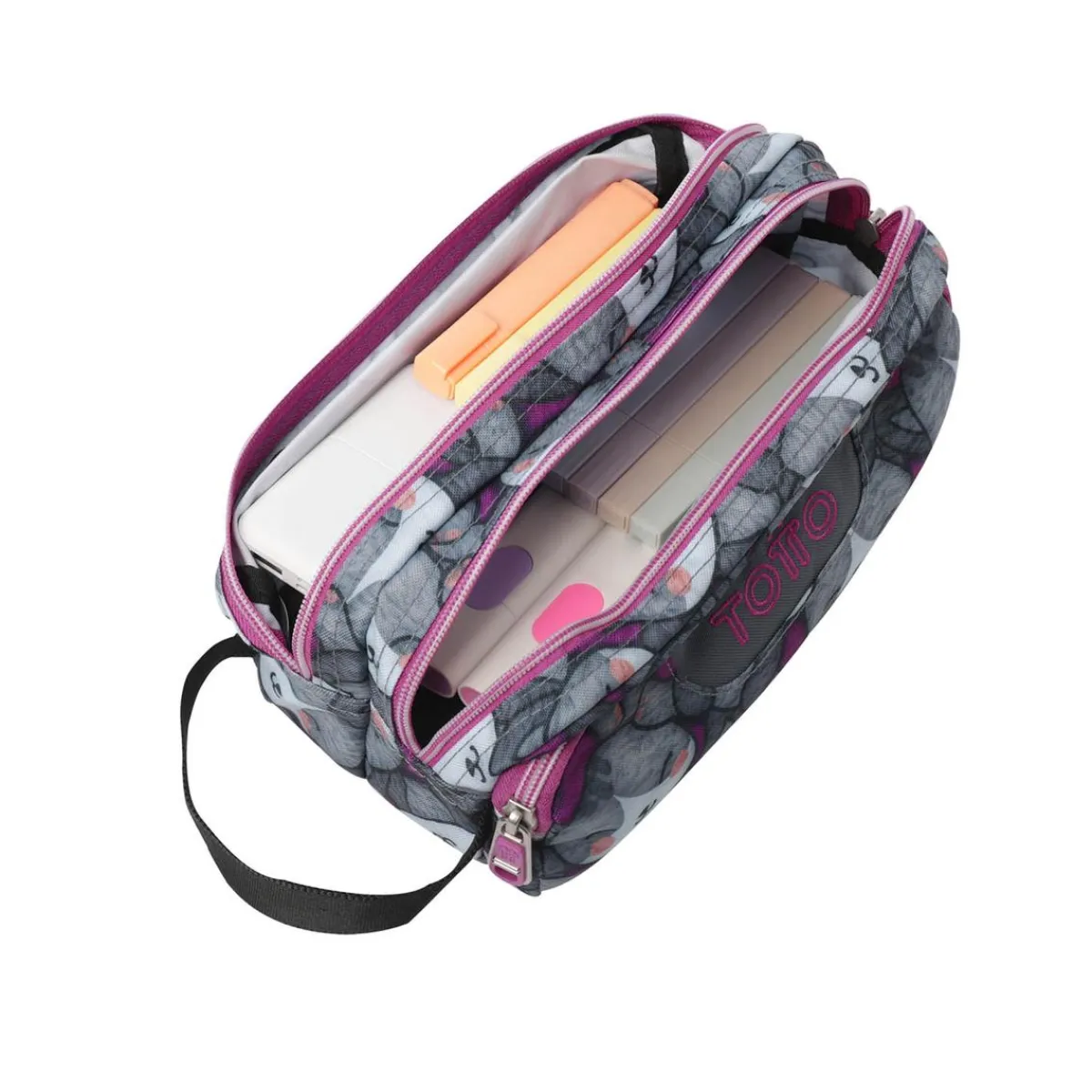 TOTTO Material Escolar*- Estuche Agapec Kitten Rose