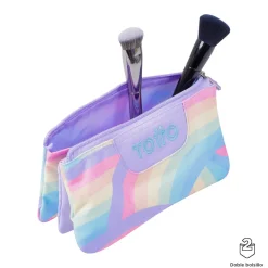 TOTTO Material Escolar*- Estuche escolar arcoíris Tablero