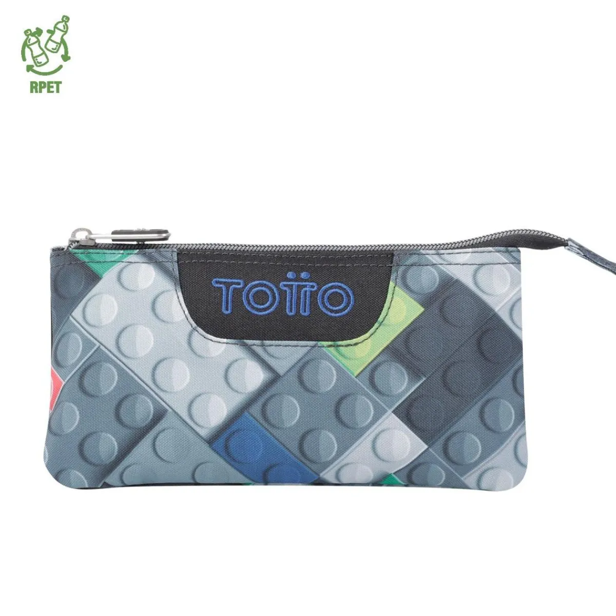 TOTTO Material Escolar*- Estuche escolar bloques Tablero