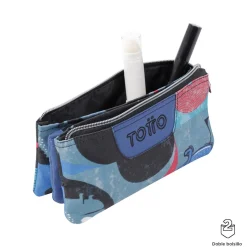 TOTTO Material Escolar*- Estuche escolar cyber monstruos Tablero