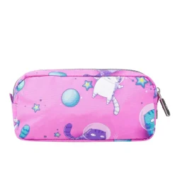 TOTTO Material Escolar*- Estuche escolar dos compartimentos gatos astronautas Sobre