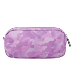 TOTTO Material Escolar*- Estuche escolar dos compartimentos camuflaje rosa Sobre