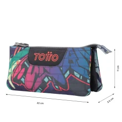 TOTTO Material Escolar*- Estuche escolar graffiti Tablero
