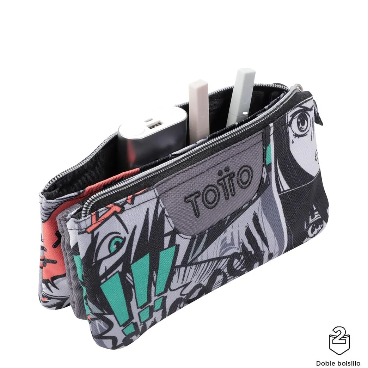 TOTTO Material Escolar*- Estuche escolar manga Tablero