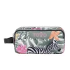 TOTTO Material Escolar*- Estuche escolar tres compartimentos tropical cebras Agapec