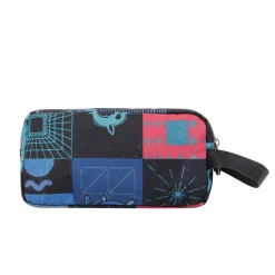 TOTTO Material Escolar*- Estuche escolar tres compartimentos cyber monstruos Agapec